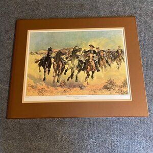 Frederic‎ Remington Western Art Print Dismounted: The Fourth Troopers Moving